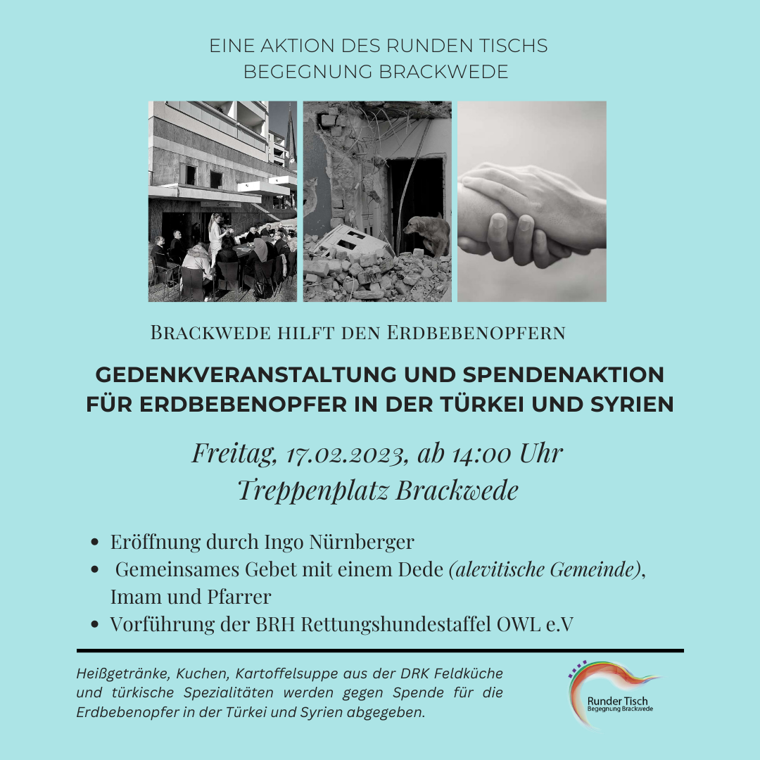 Gedenkveranstaltung des Runden Tisch Begegnung Brackwede
