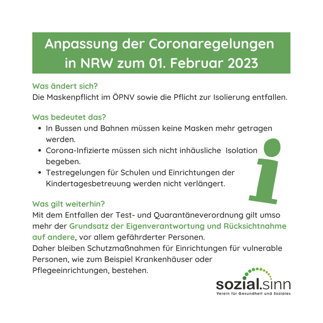 Anpassung der Coronaregelungen in NRW
