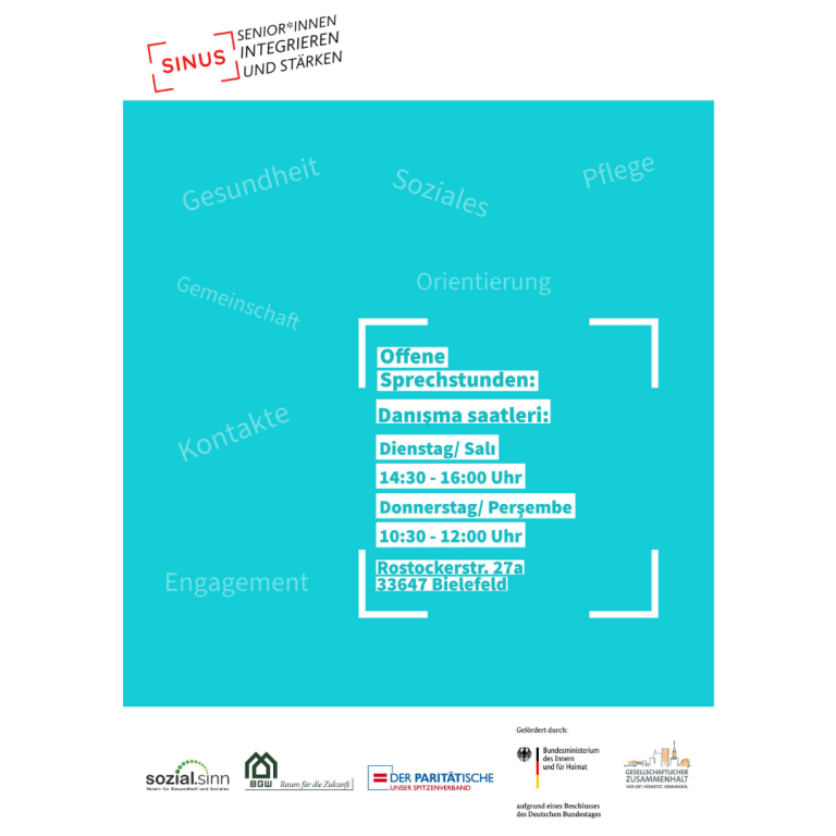 Plakat zum Projekt SINUS