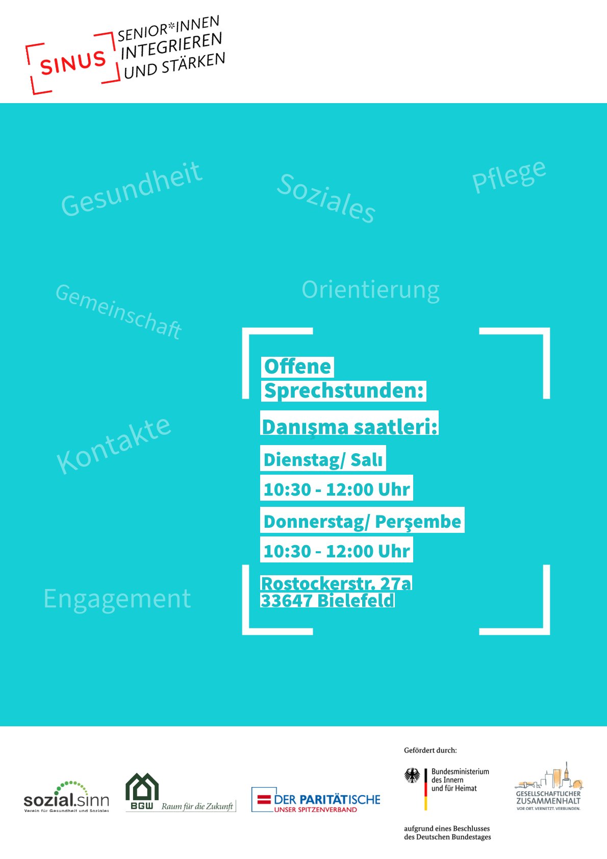 Geänderte Sprechzeiten